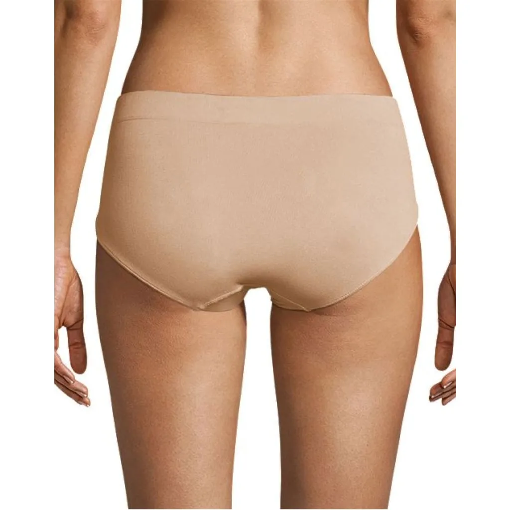 Bali 2H63 One Smooth U All-Around Smoothing Hipster Panty LARGE Nude NWT