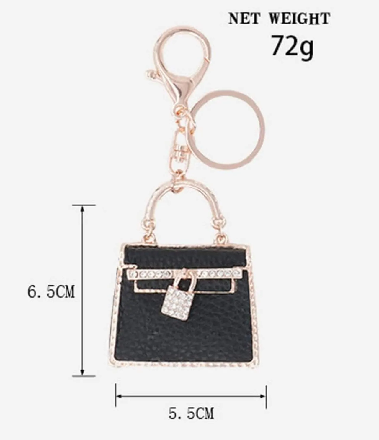 Beautiful Elegant Luxury Mini Handbag Shape Keychain Key Ring Girls Gift  Rhinestone Tweed lovely shiny Keychain
