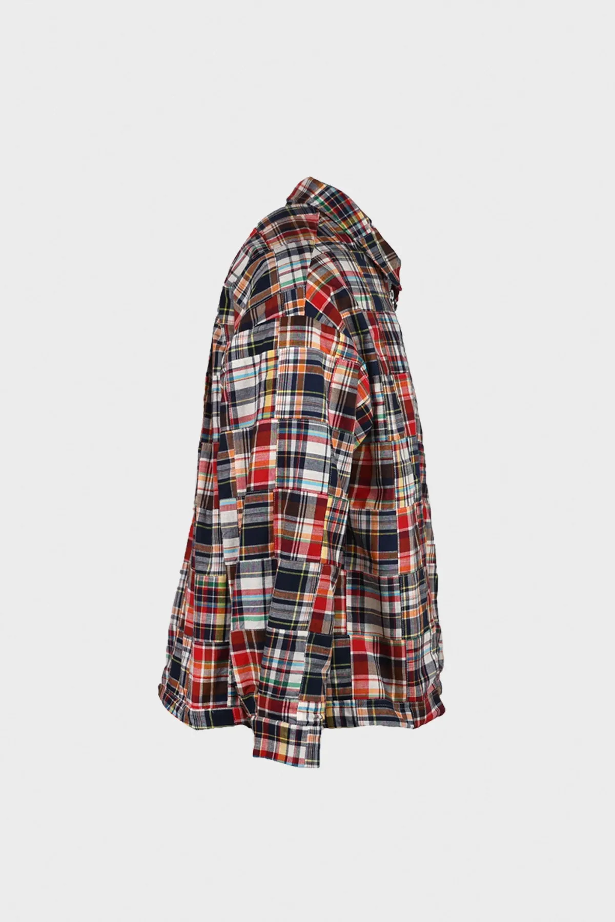 Boxy Swing Jacket - Multi Madras Patchwork