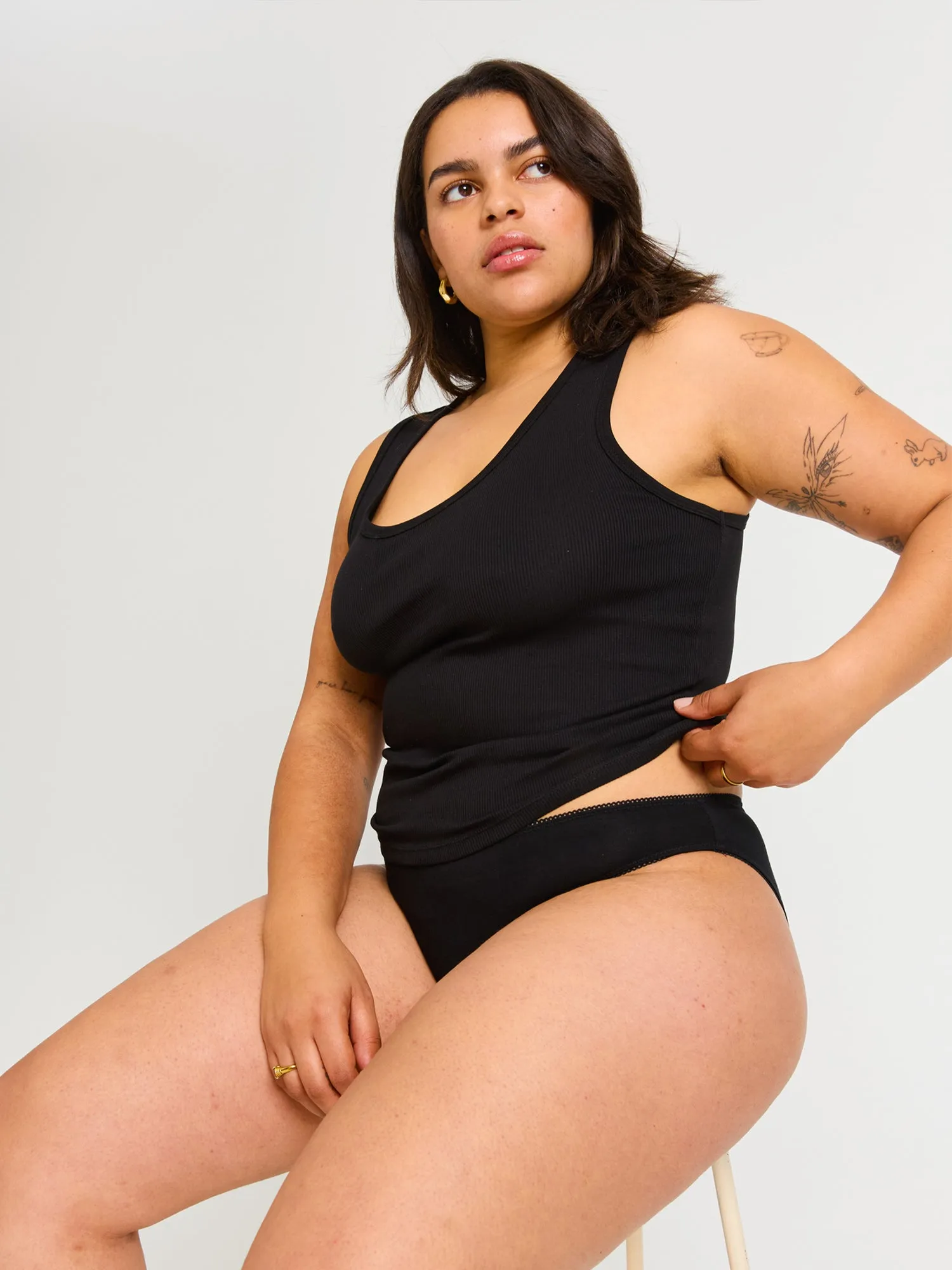 Classic Cheeky Brief Light-Moderate Black