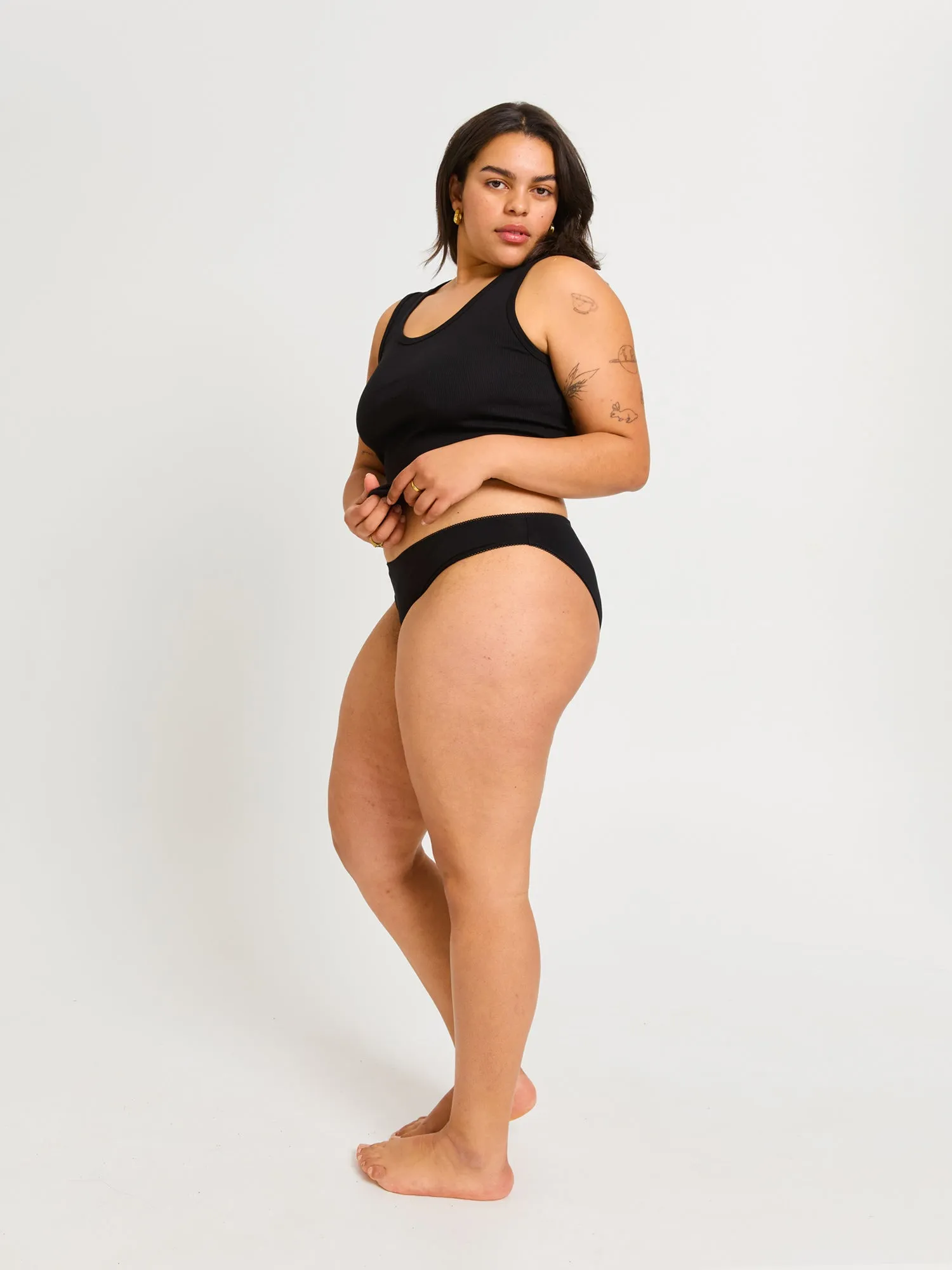 Classic Cheeky Brief Light-Moderate Black