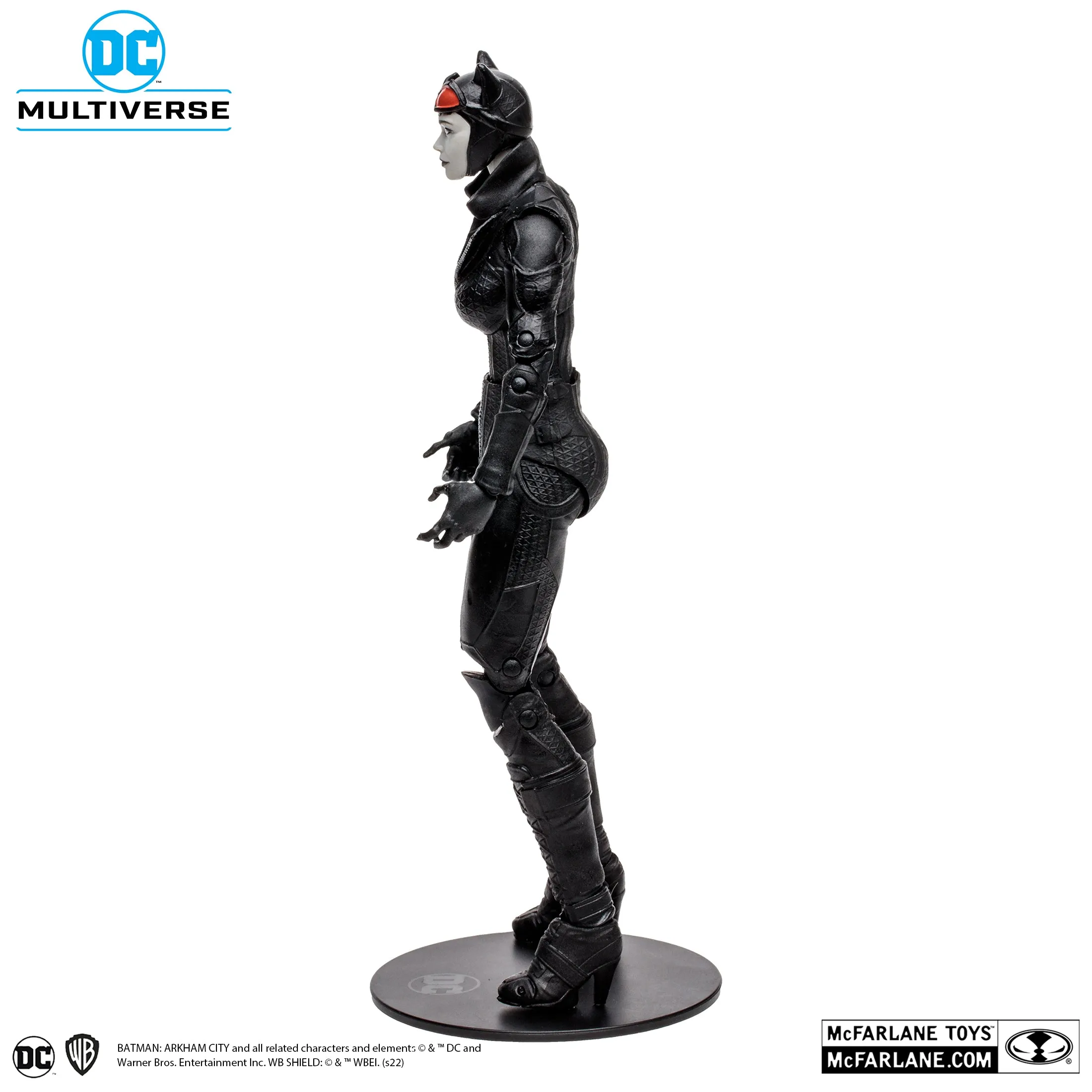 DC Multiverse Batman: Arkham City Catwoman (Gold Label) (Build a Figure - Solomon Grundy)  7" Inch Scale Action Figure (Walmart Exclusive) - McFarlane Toys