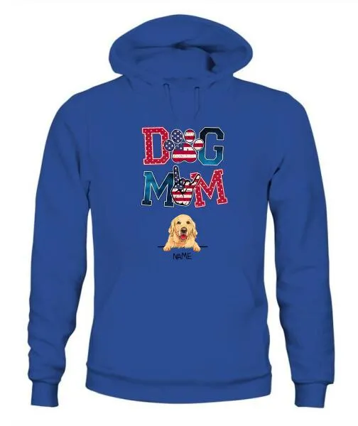 Dog Parents Personalized Graphic Apparel - Dog, Name and Background can be customized
