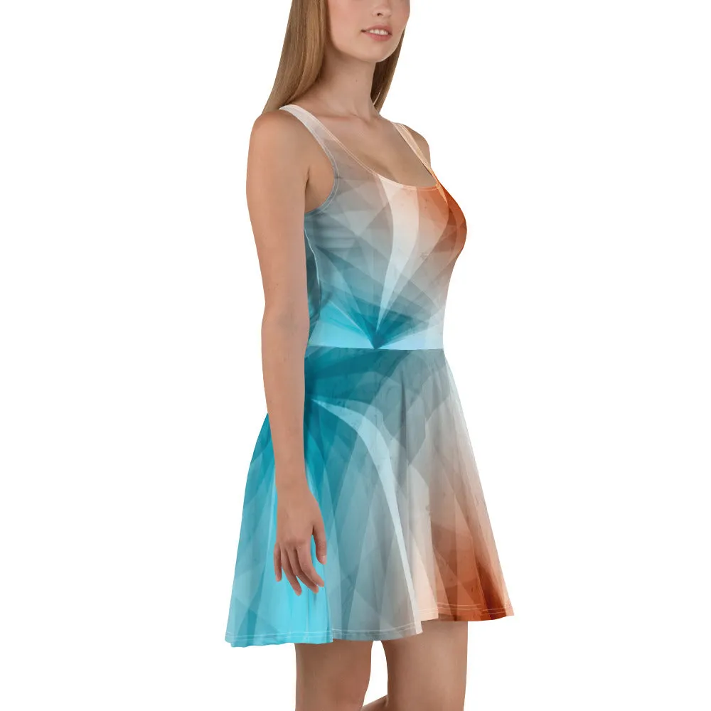 Express Yourself with our Abstract Skater Dress