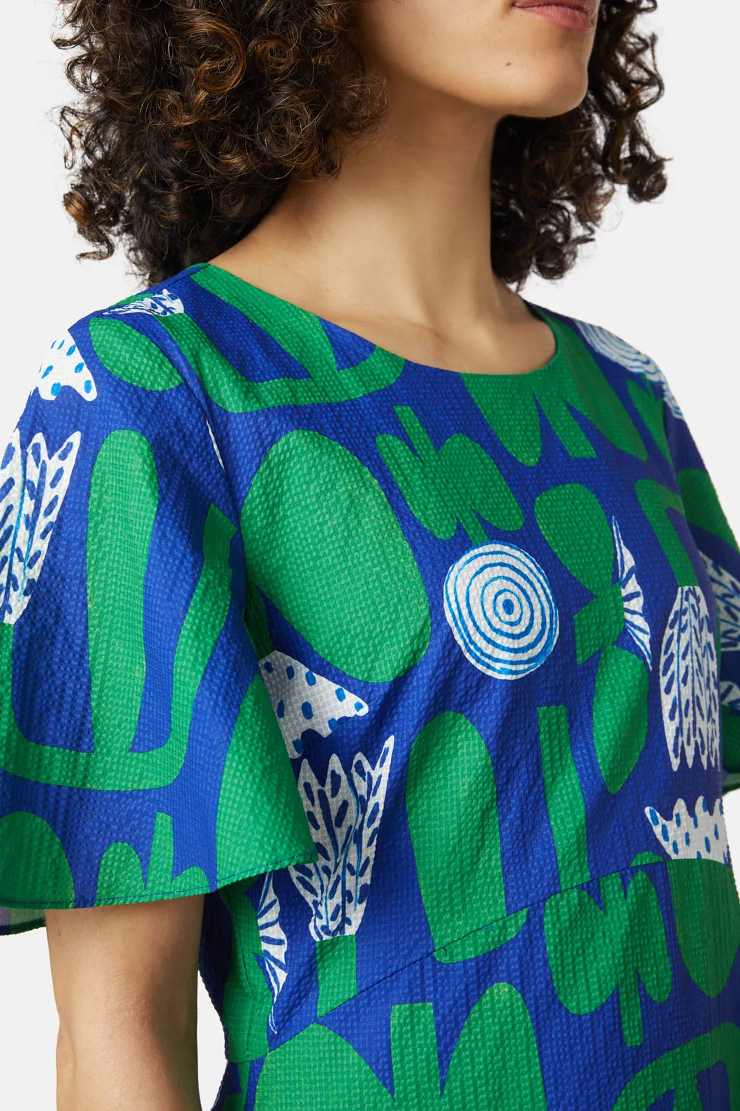 Flower Pattern Long Dress