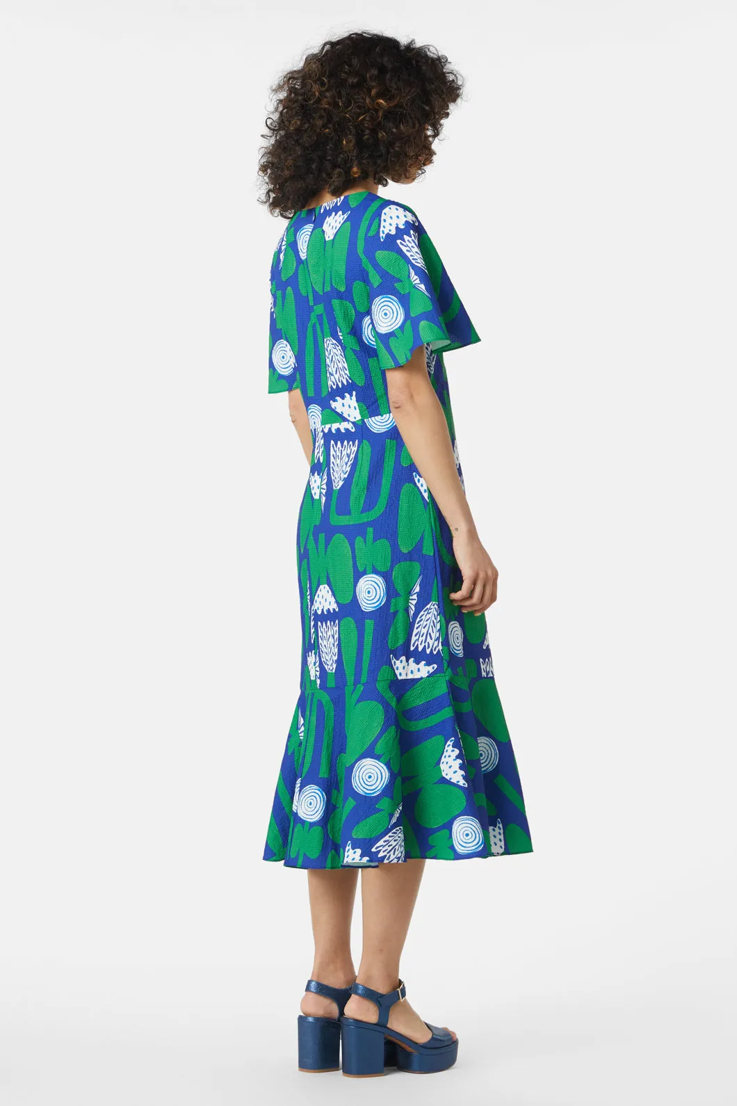 Flower Pattern Long Dress