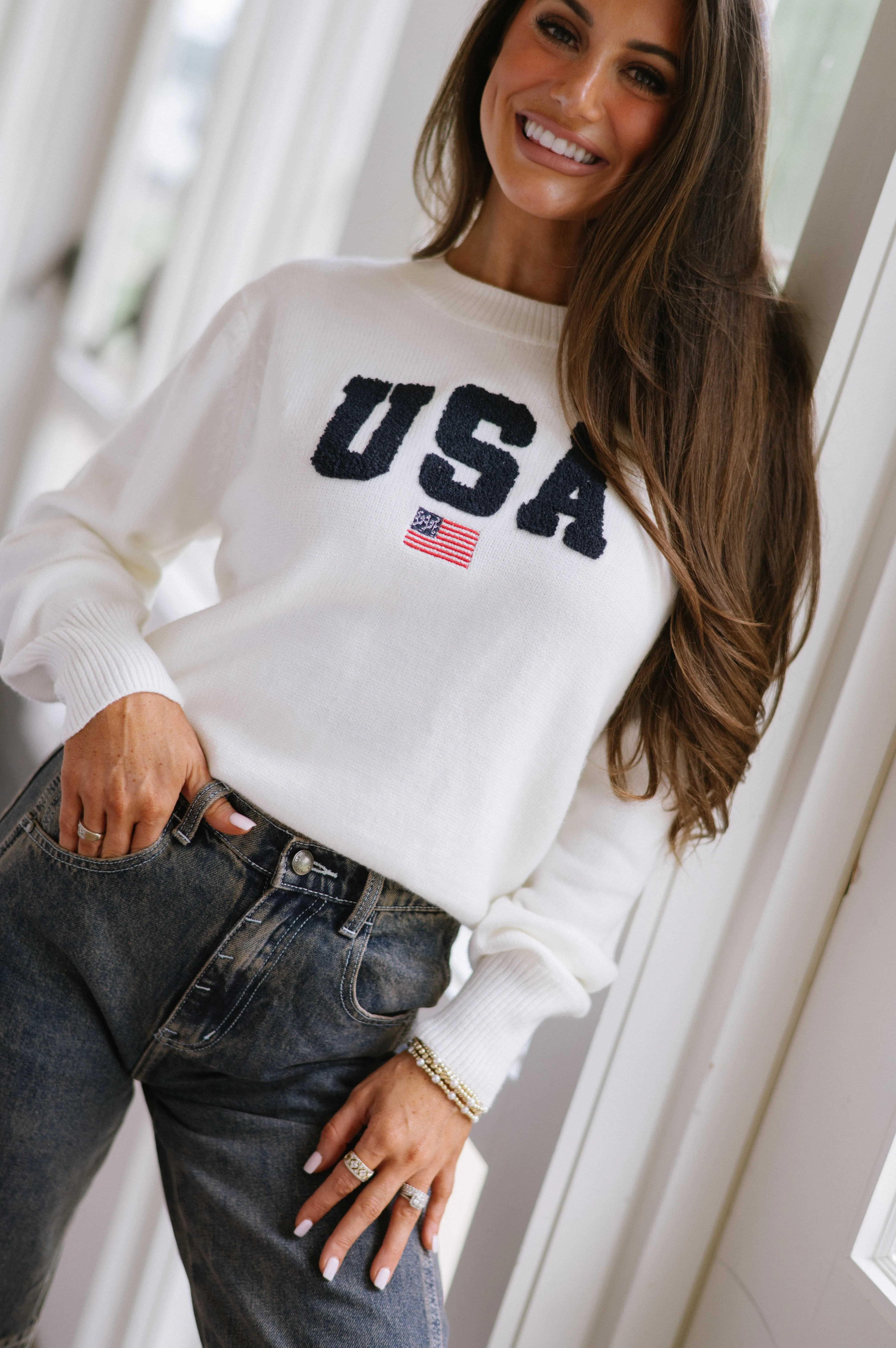 Freedom Sweater- Ivory