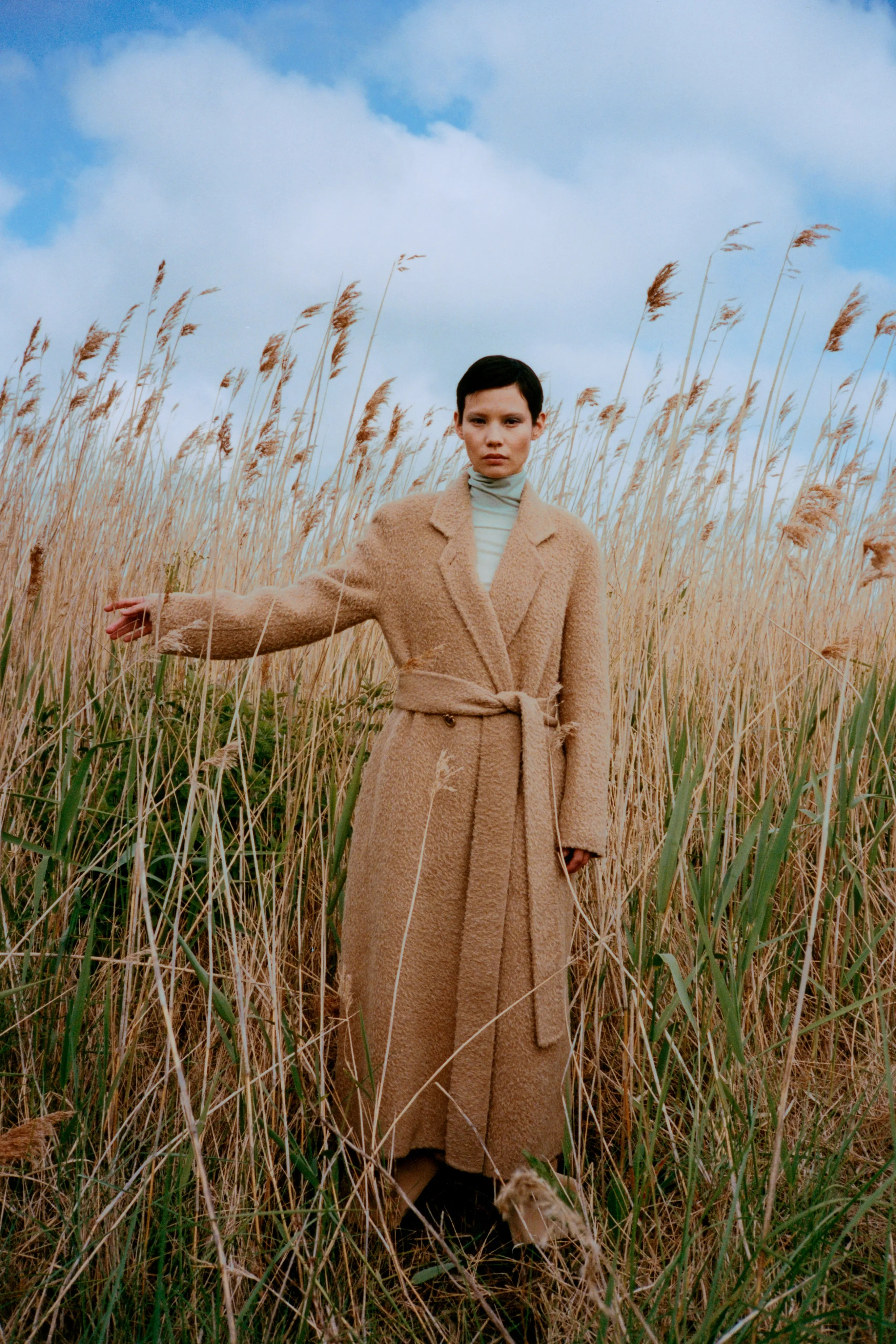 Gracie Coat Alpaca Wool Blend Camel