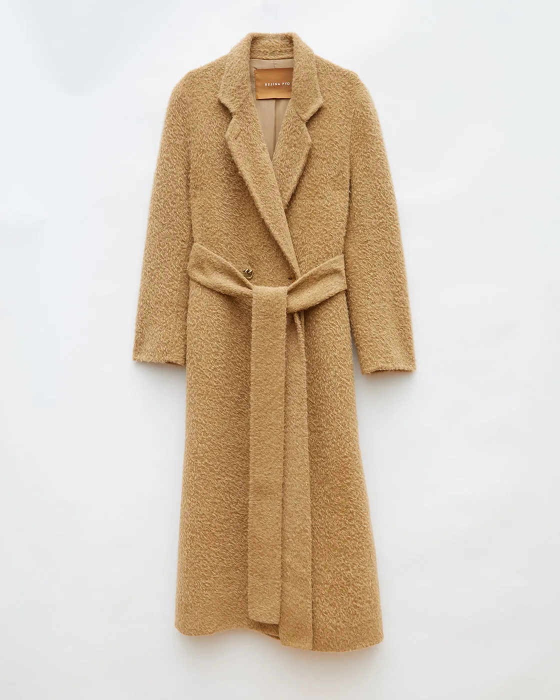 Gracie Coat Alpaca Wool Blend Camel