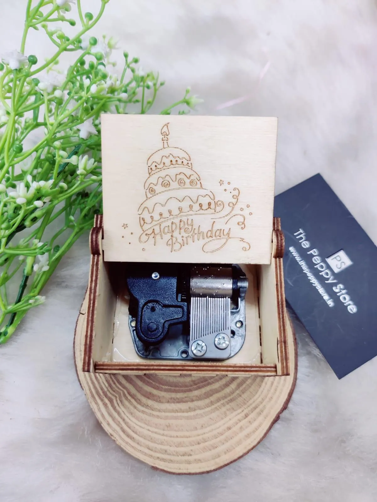 Happy Birthday Self-Winding Music Box