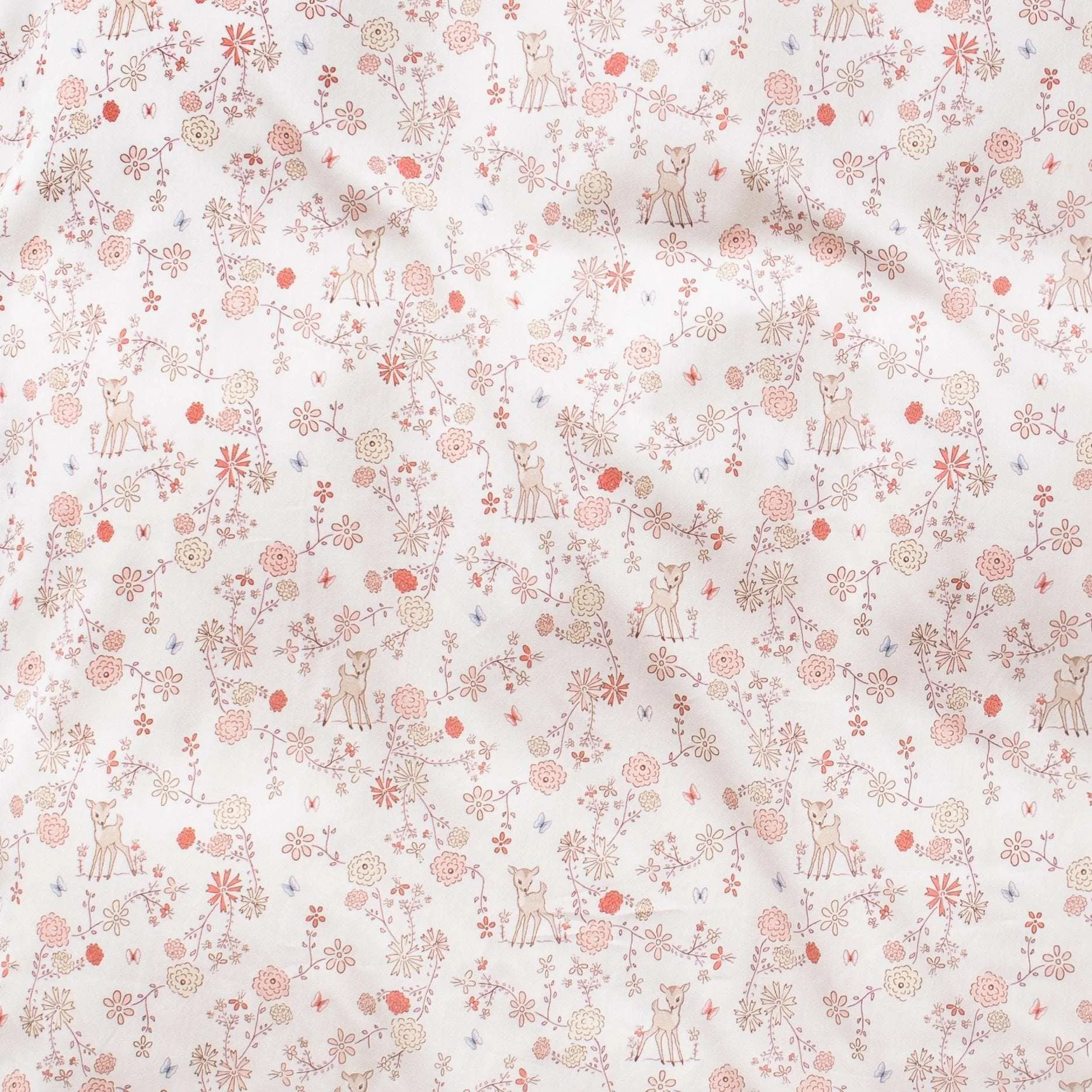 Into The Woodlands Baby Duvet - Ivory by Gooselings