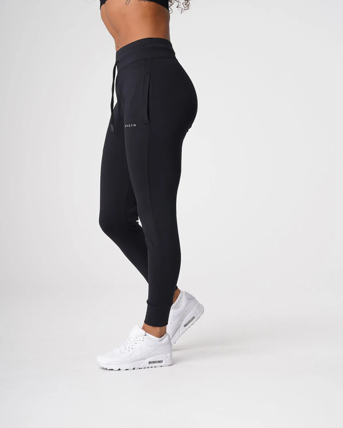 Jet Black Joggers