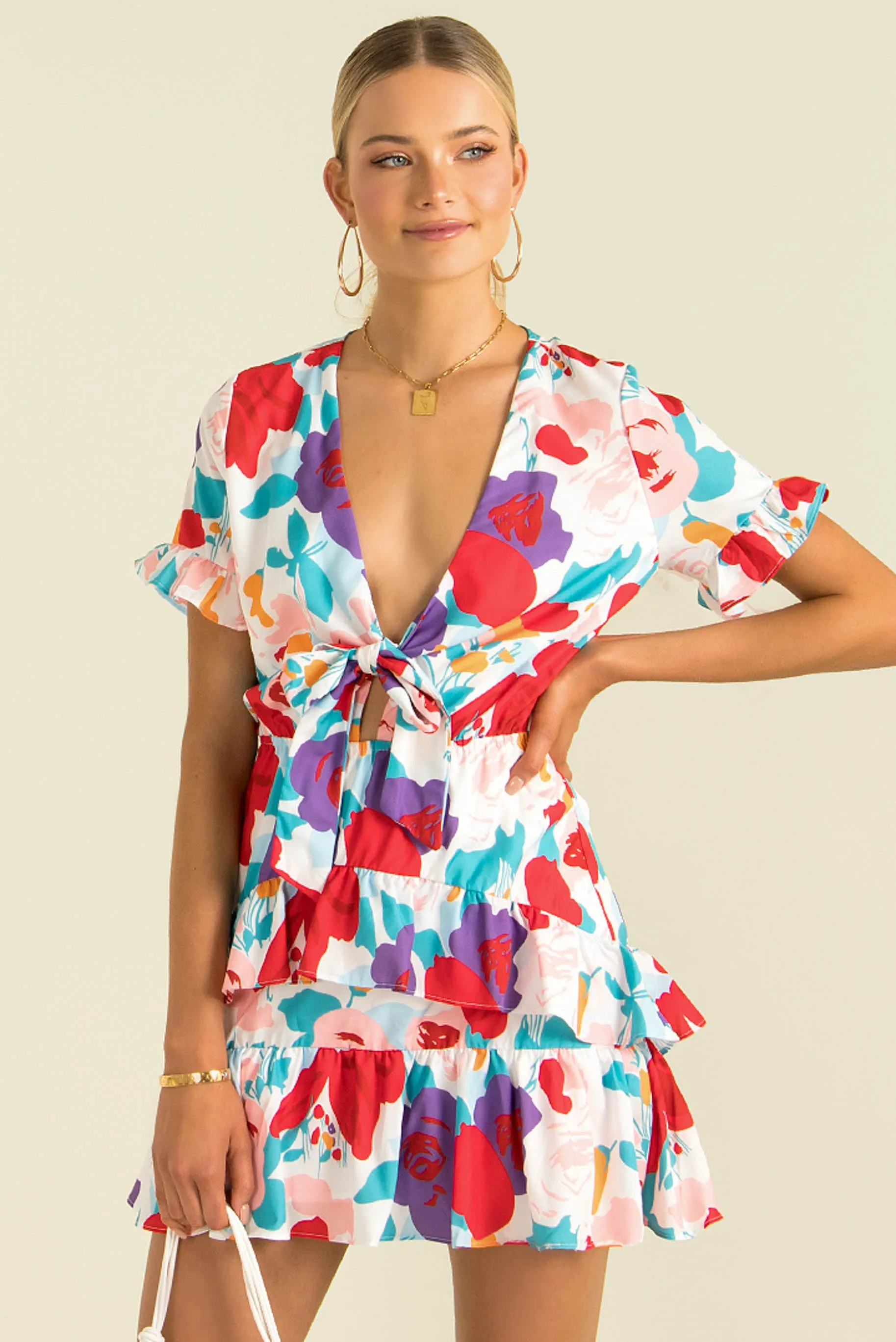 Keeley Dress / White