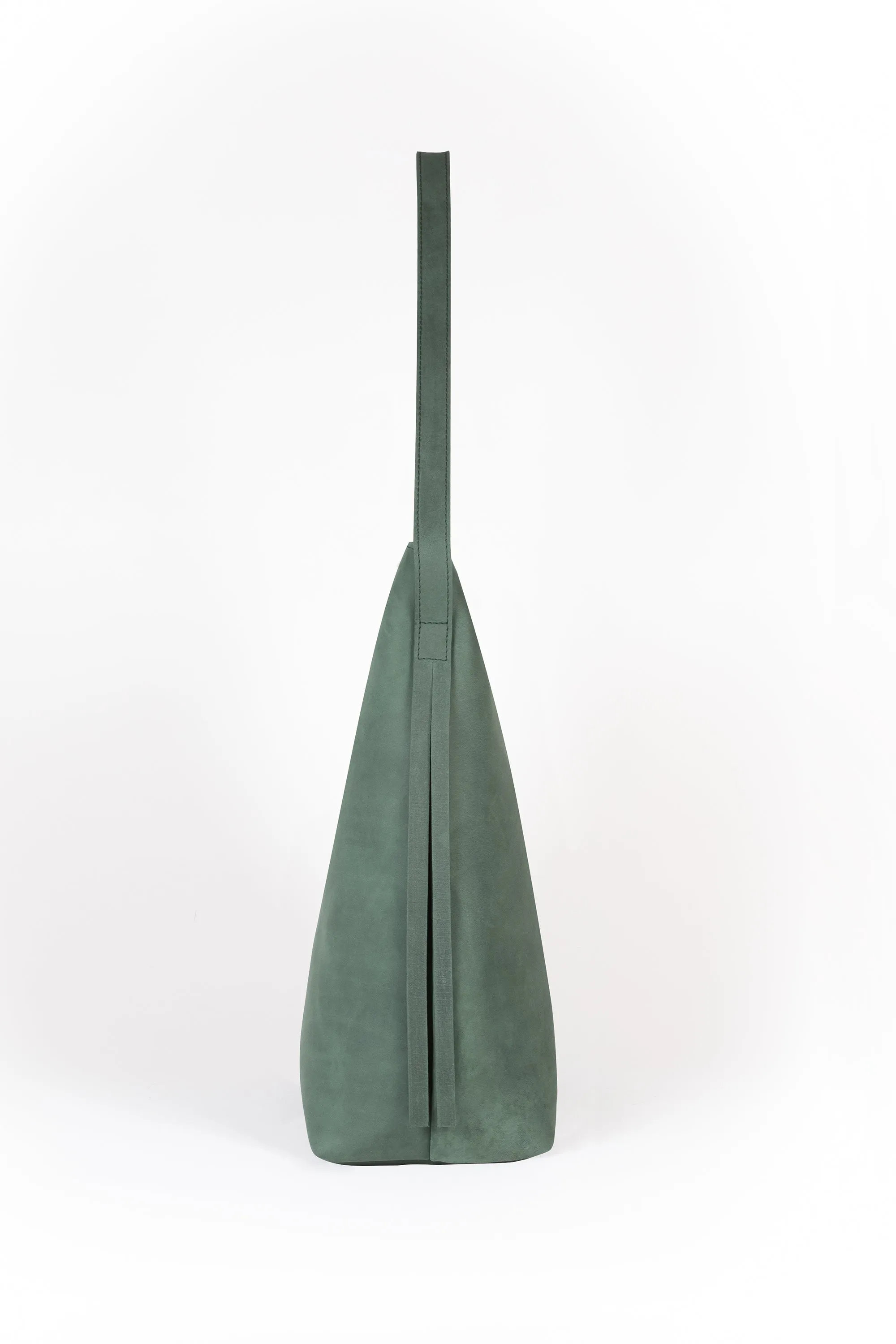 LEATHER SHOPPER „JOKA" IN GREEN