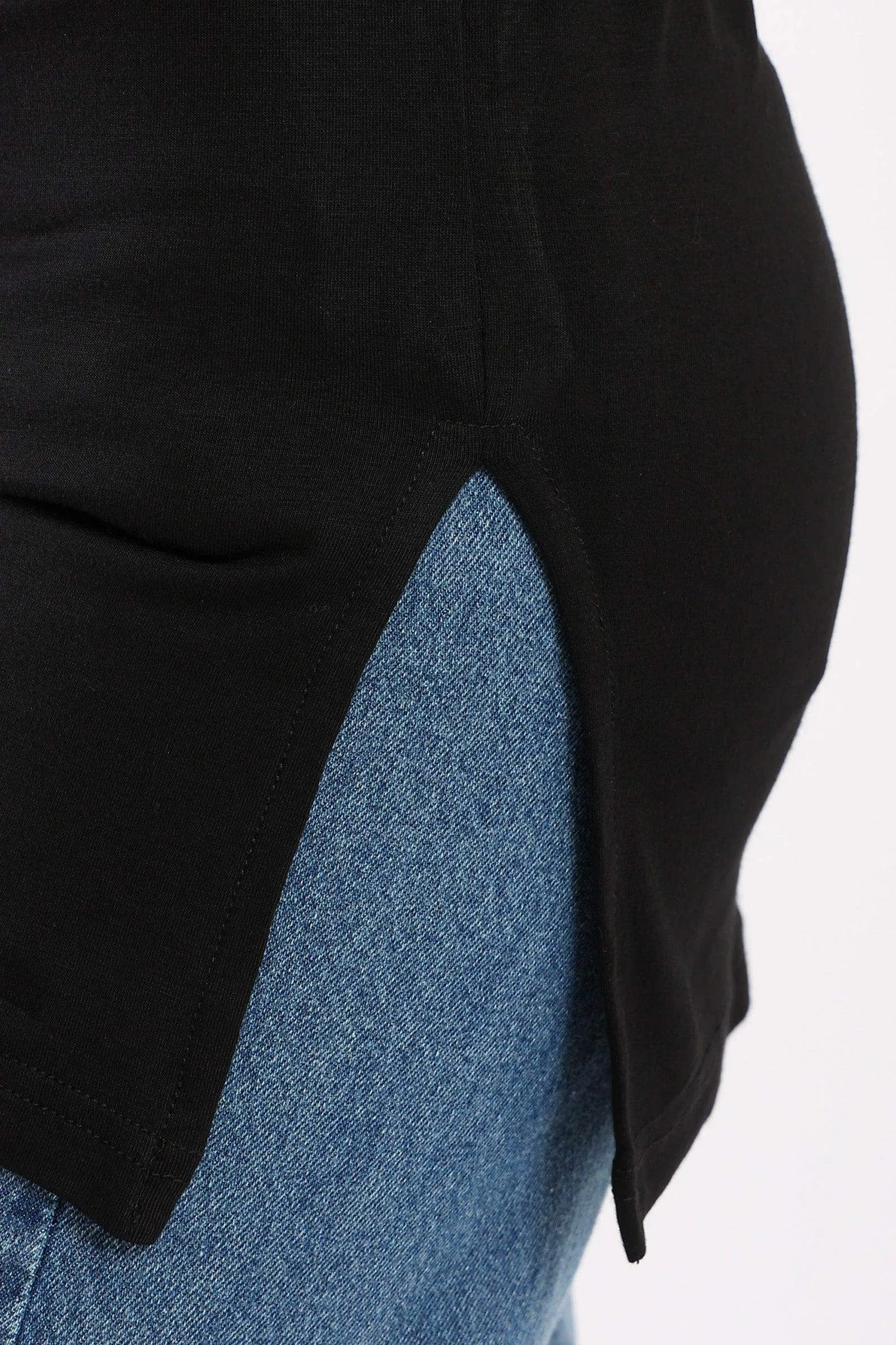 Lounge Top with Side Slits