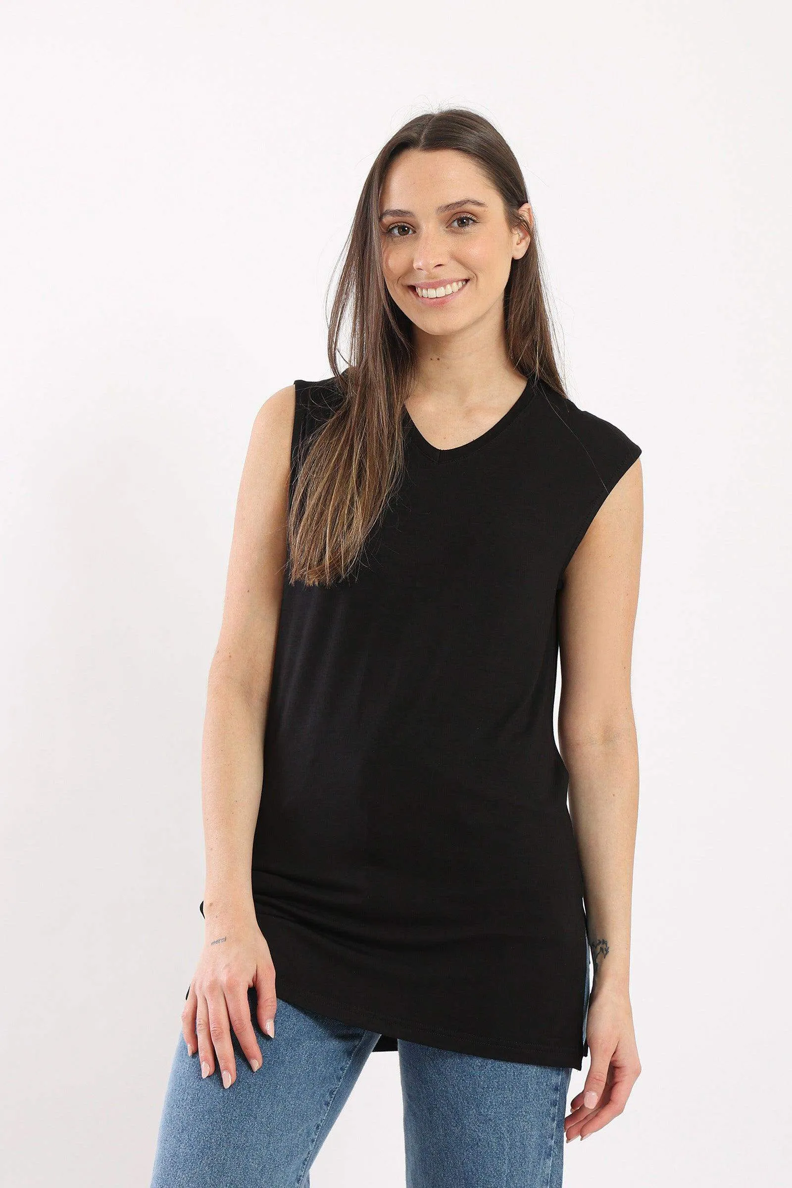 Lounge Top with Side Slits