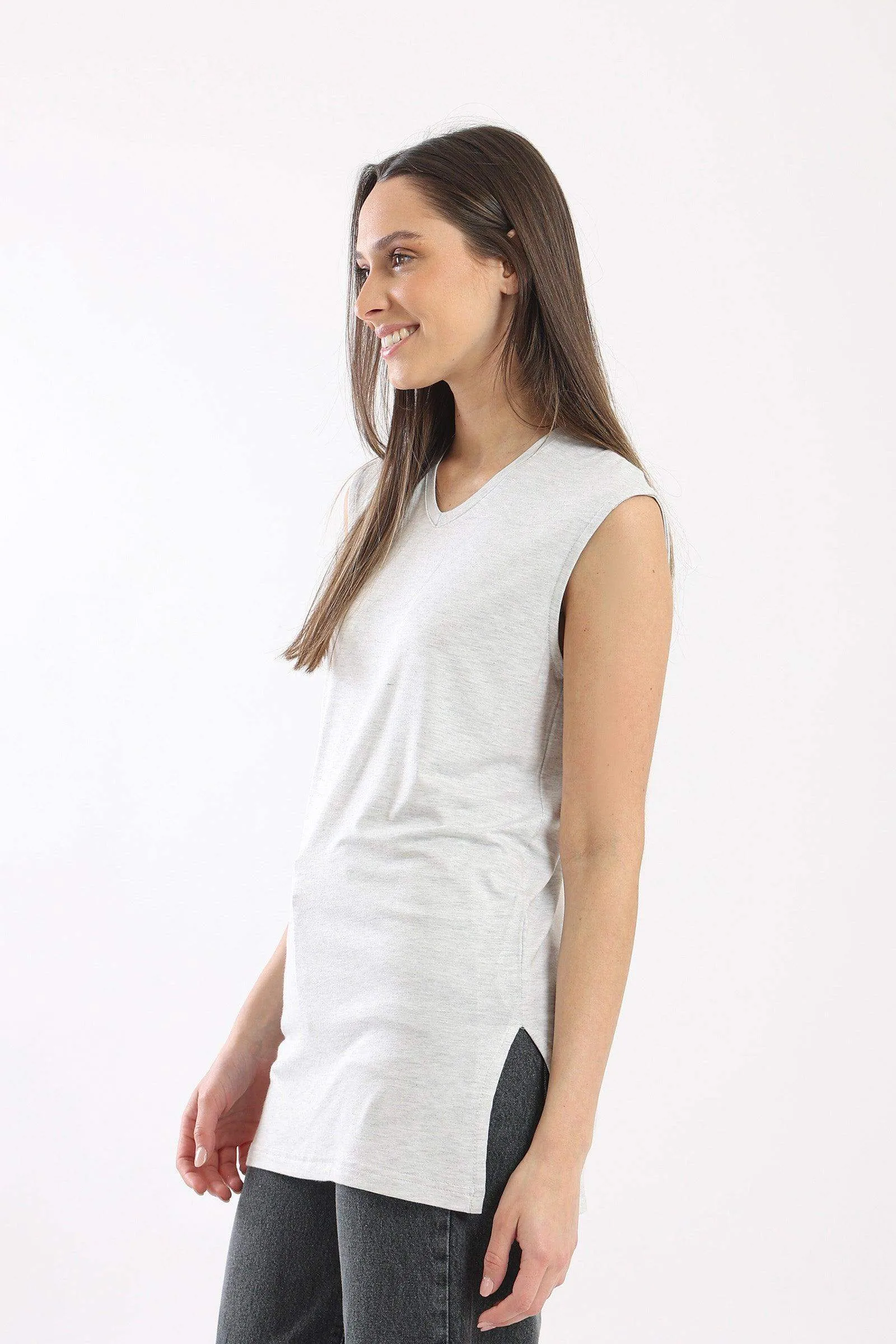 Lounge Top with Side Slits