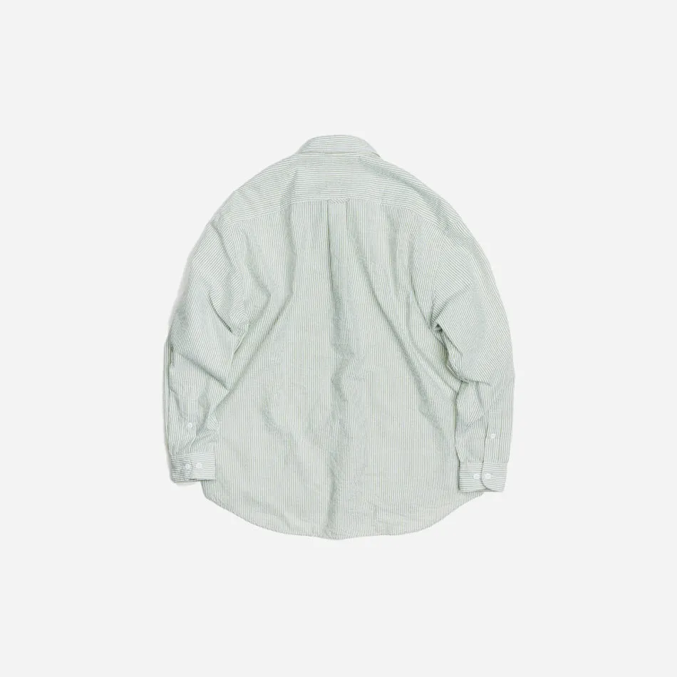 OG STRIPE SEERSUCKER SHIRT - GREEN