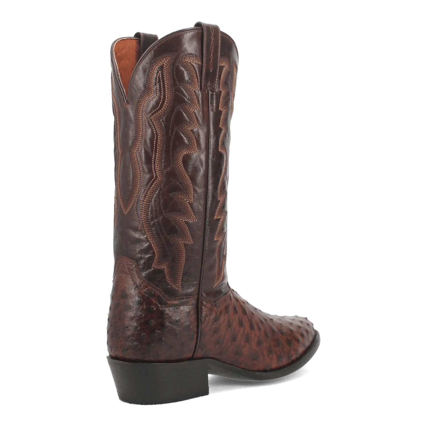 PERSHING FULL QUILL OSTRICH BOOT