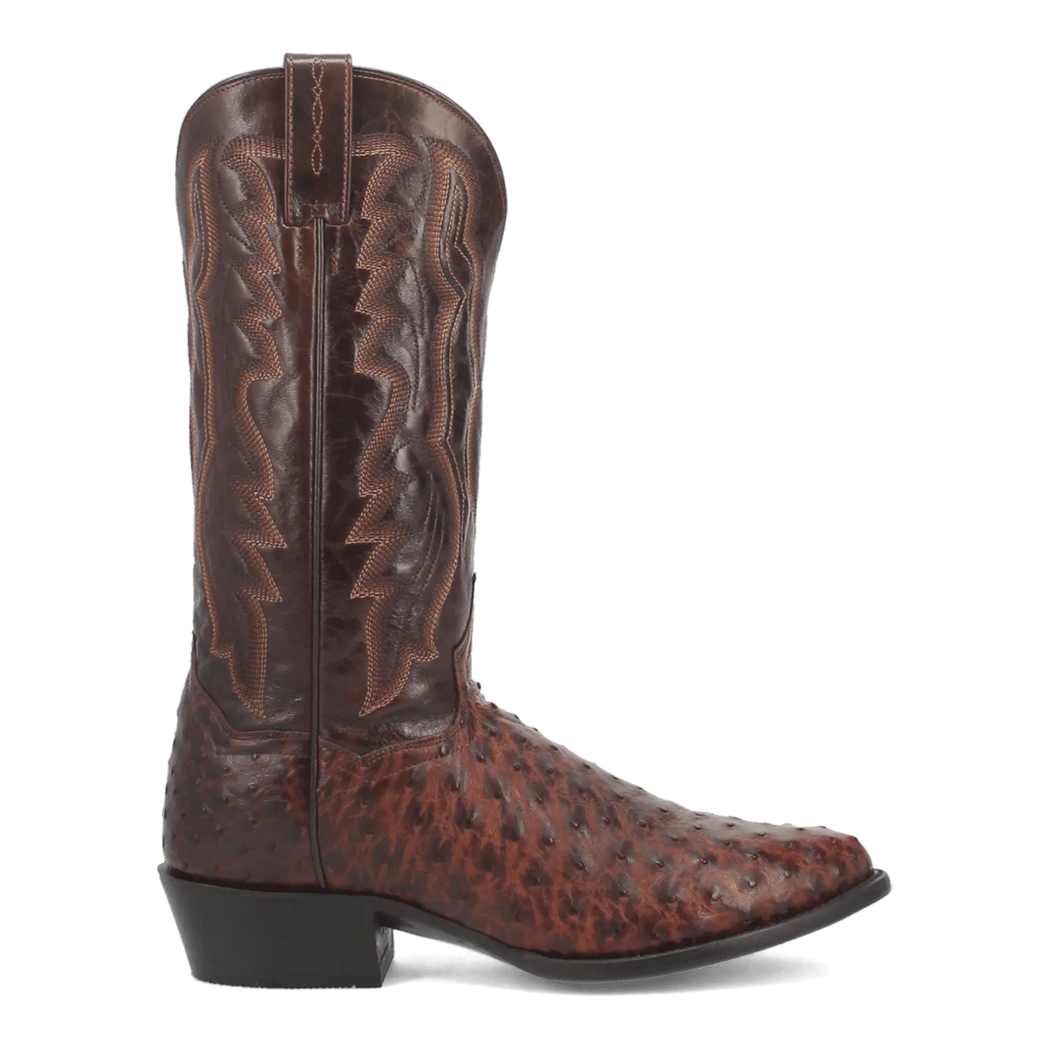 PERSHING FULL QUILL OSTRICH BOOT
