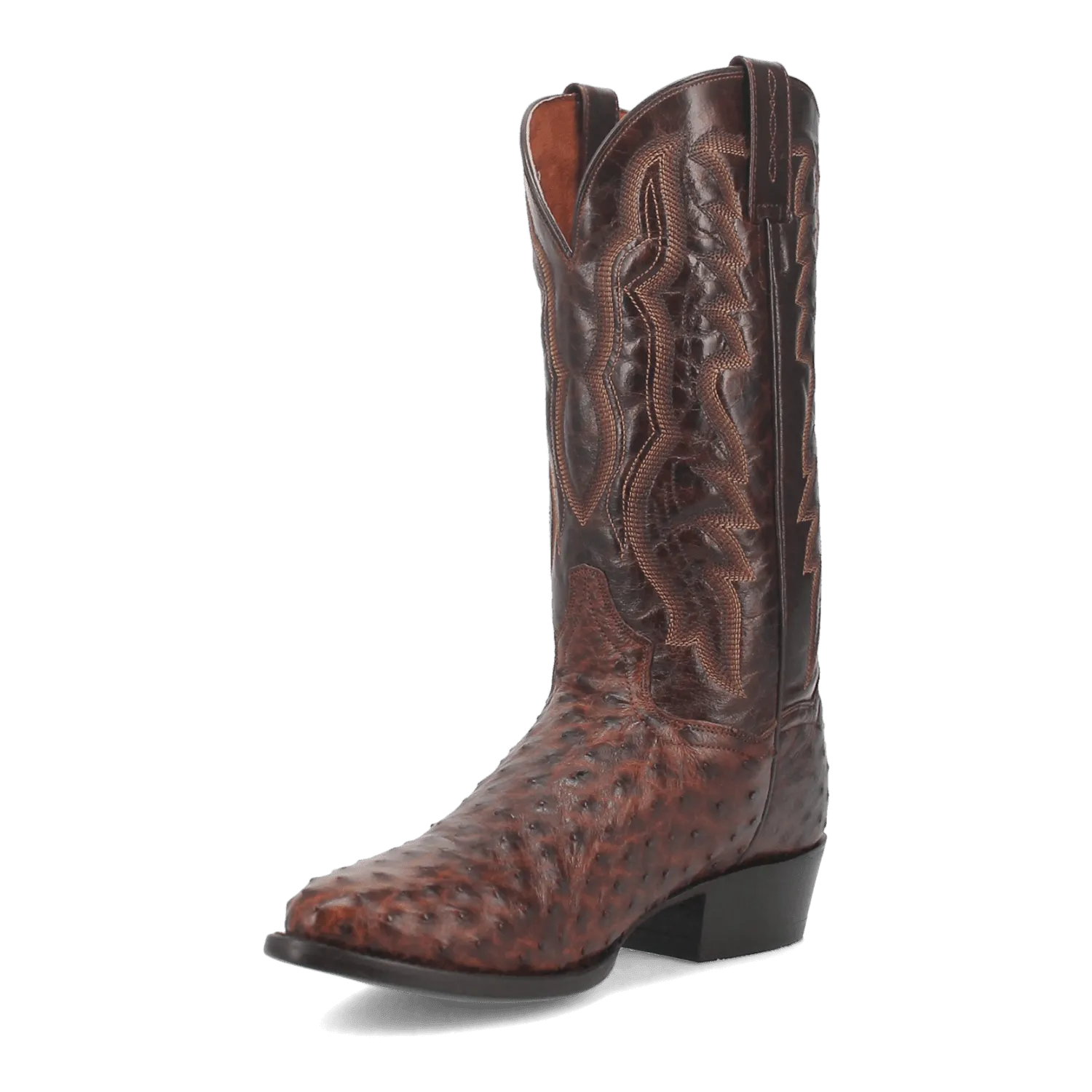 PERSHING FULL QUILL OSTRICH BOOT