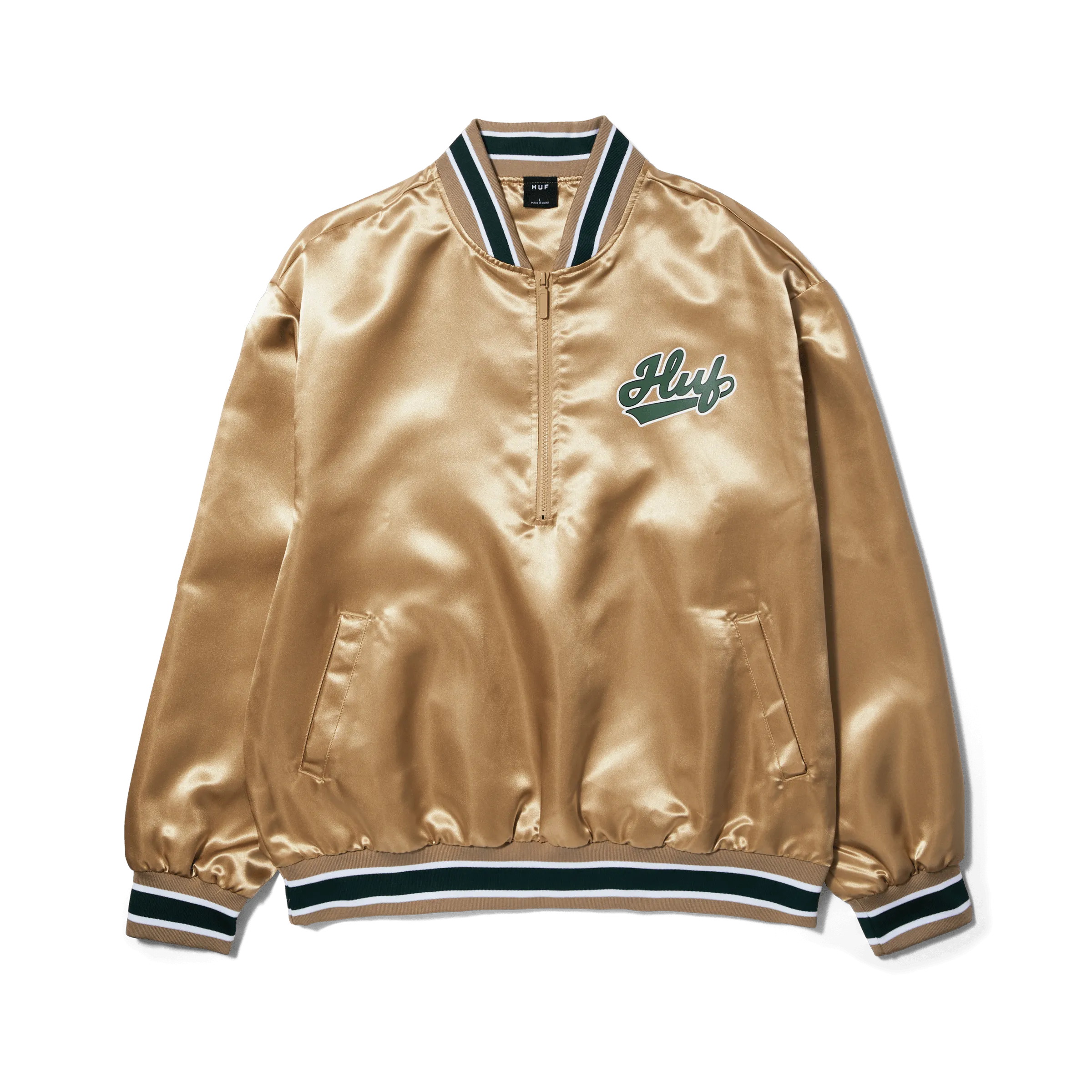 Pop Fly Satin Baseball Jacket