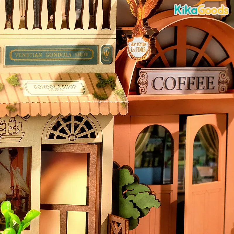 Rolife Book Nook Shelf Insert - Romantic Venice