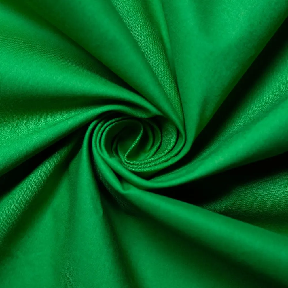 Solid Clover Organic Poplin