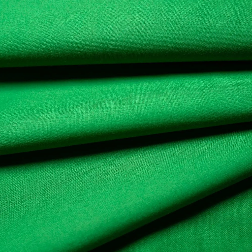 Solid Clover Organic Poplin