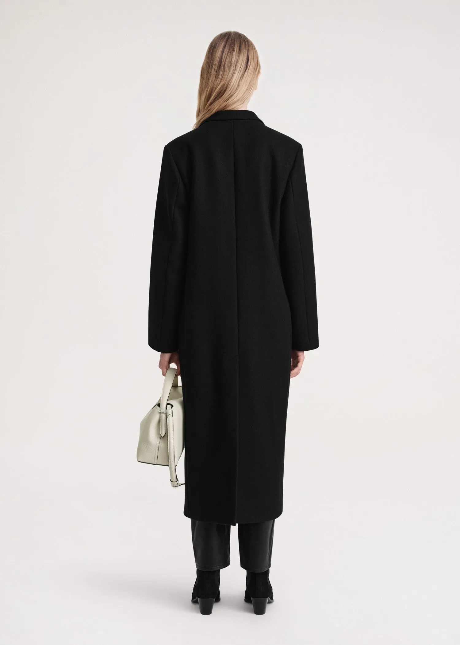Tailored overcoat black
