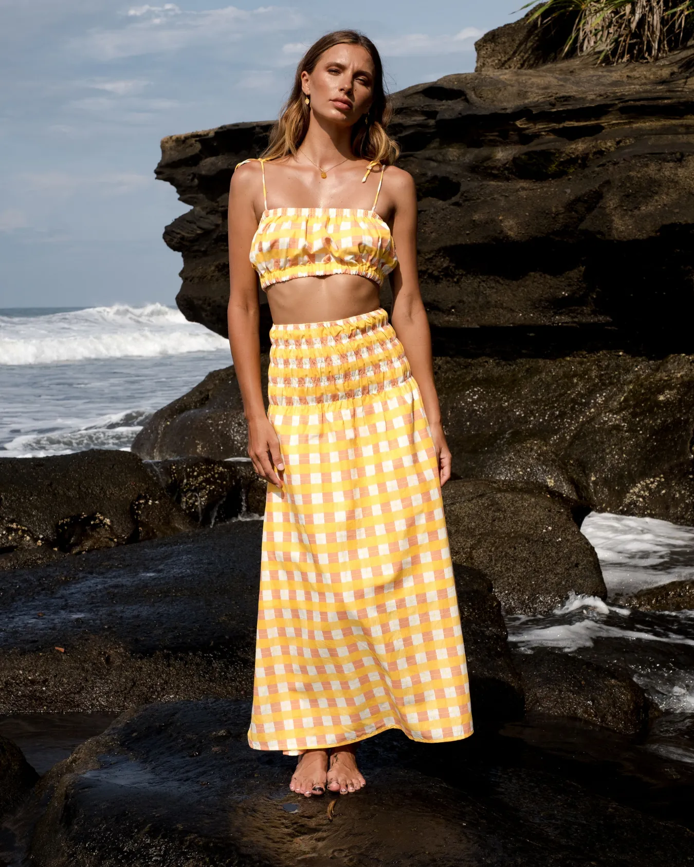 WAREHOUSE SALE | Tessa Crop | Gingham