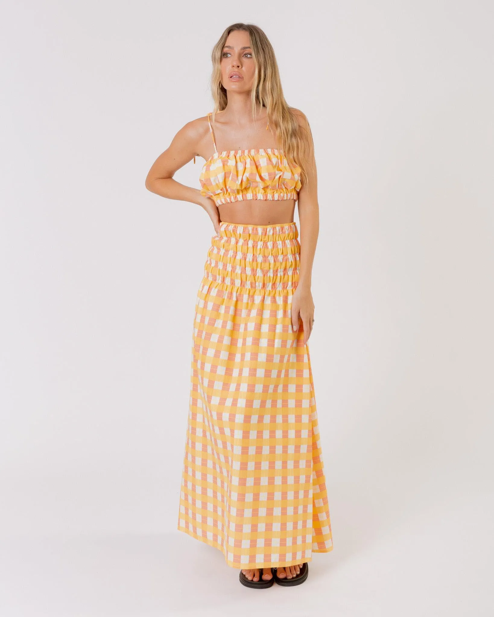 WAREHOUSE SALE | Tessa Crop | Gingham