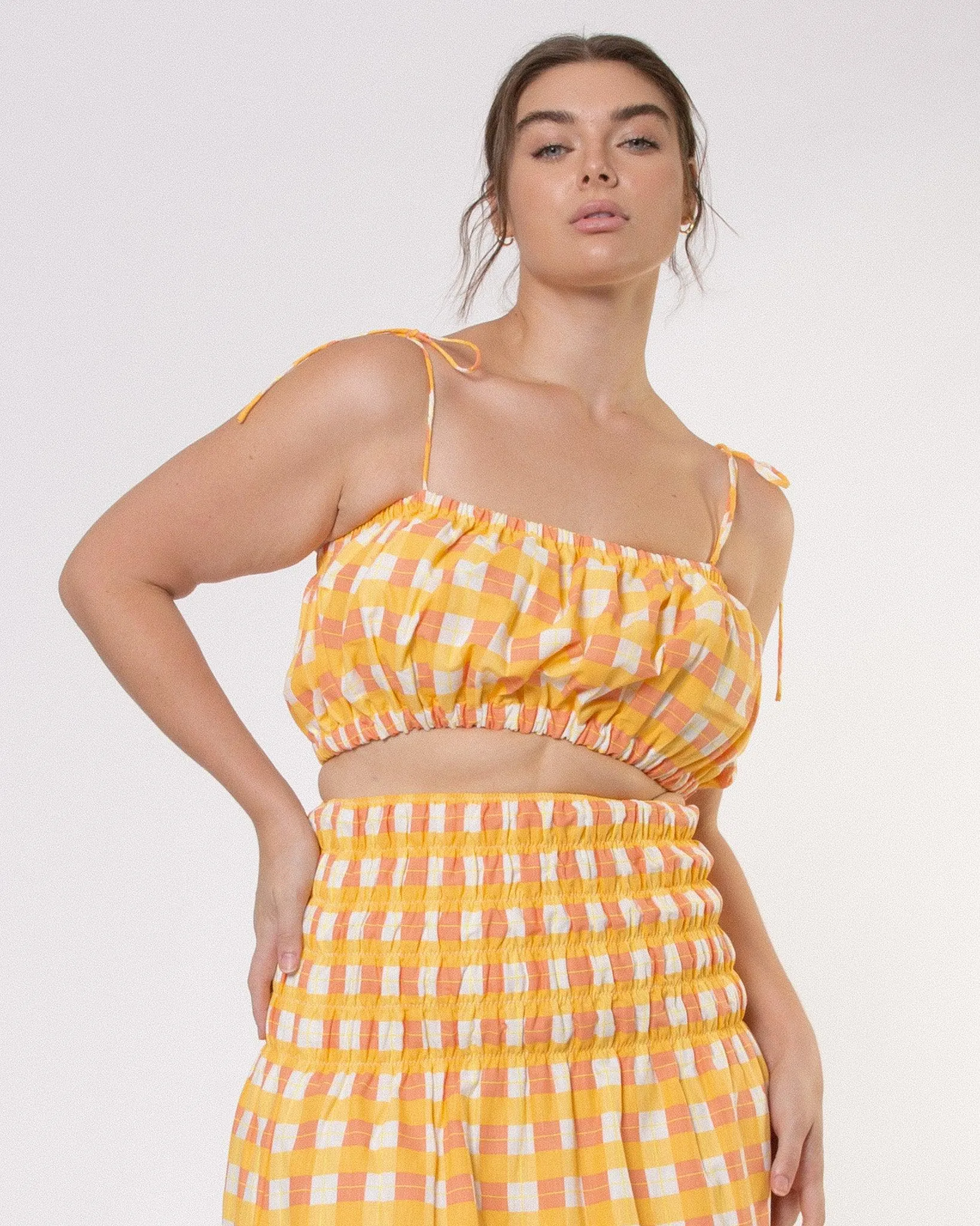 WAREHOUSE SALE | Tessa Crop | Gingham